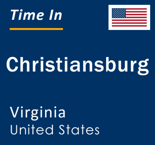 Current local time in Christiansburg, Virginia, United States