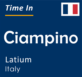 Current time in Ciampino, Latium, Italy
