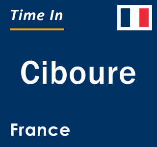Current local time in Ciboure, France