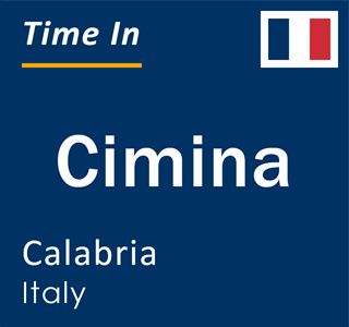 Current local time in Cimina, Calabria, Italy