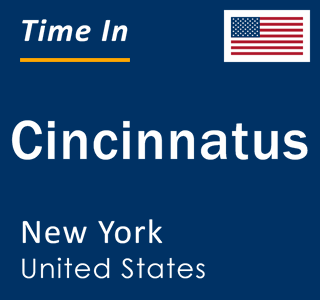 Current local time in Cincinnatus, New York, United States
