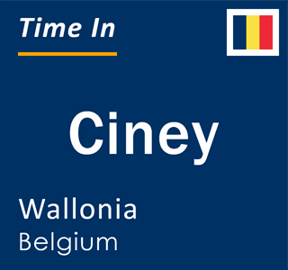 Current time in Ciney, Wallonia, Belgium