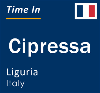 Current local time in Cipressa, Liguria, Italy