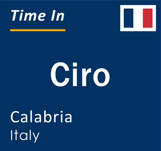 Current Local Time in Ciro Calabria Italy