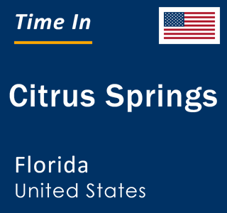 Current local time in Citrus Springs, Florida, United States