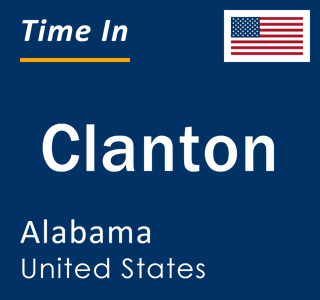 Current local time in Clanton, Alabama, United States