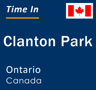 Current local time in Clanton Park, Ontario, Canada