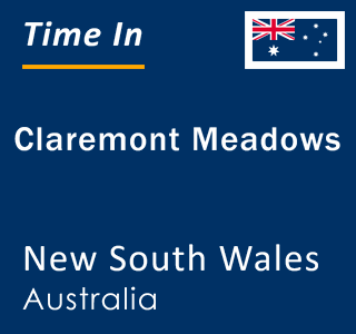 Current local time in Claremont Meadows, New South Wales, Australia