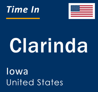 Current local time in Clarinda, Iowa, United States