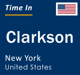 Current local time in Clarkson, New York, United States