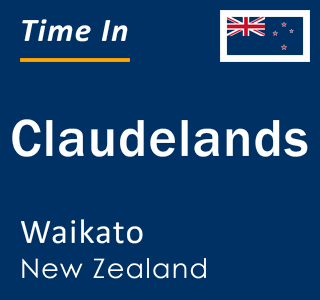 Current local time in Claudelands, Waikato, New Zealand