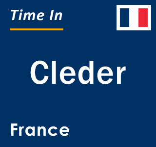 Current local time in Cleder, France