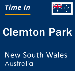 Current local time in Clemton Park, New South Wales, Australia