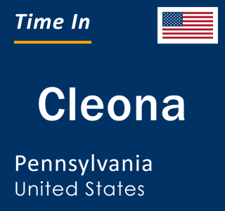 Current local time in Cleona, Pennsylvania, United States