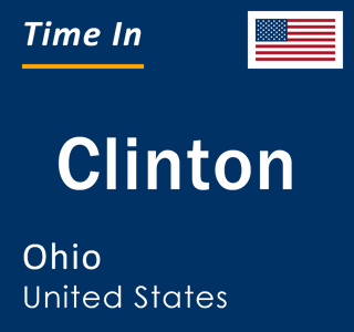 Current local time in Clinton, Ohio, United States