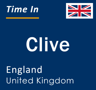 Current local time in Clive, England, United Kingdom