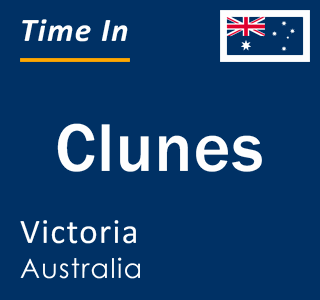 Current local time in Clunes, Victoria, Australia