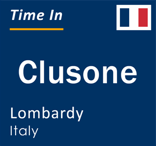 Current local time in Clusone, Lombardy, Italy