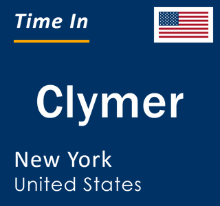 Current local time in Clymer, New York, United States