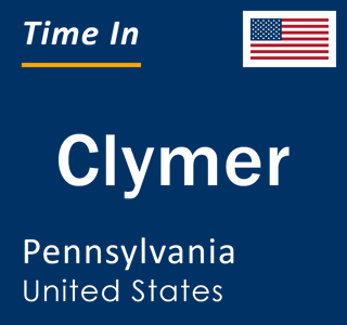 Current local time in Clymer, Pennsylvania, United States