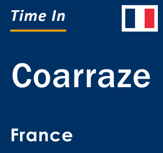 Current local time in Coarraze, France