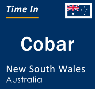 Current local time in Cobar, New South Wales, Australia