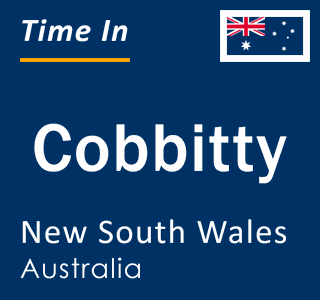 Current local time in Cobbitty, New South Wales, Australia