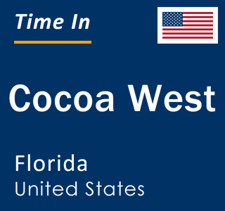 Current local time in Cocoa West, Florida, United States