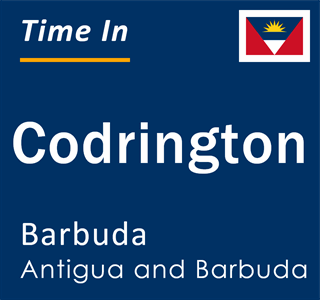 Current local time in Codrington, Barbuda, Antigua and Barbuda