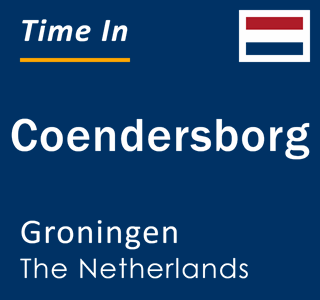 Current local time in Coendersborg, Groningen, The Netherlands