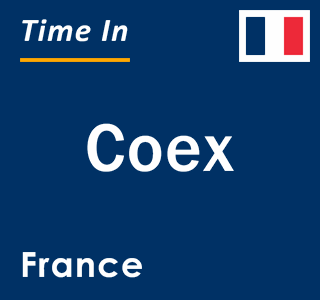 Current local time in Coex, France