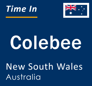 Current local time in Colebee, New South Wales, Australia