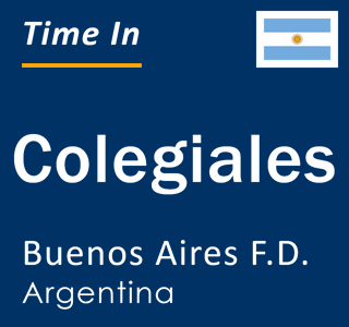 Current time in Colegiales, Buenos Aires F.D., Argentina