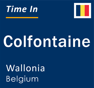 Current time in Colfontaine, Wallonia, Belgium