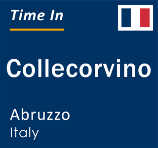 Current local time in Collecorvino, Abruzzo, Italy