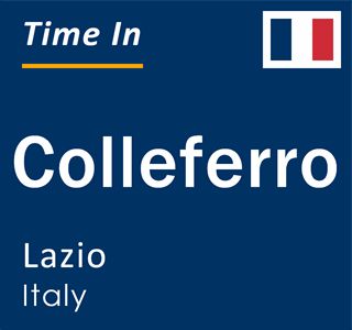 Current local time in Colleferro, Lazio, Italy