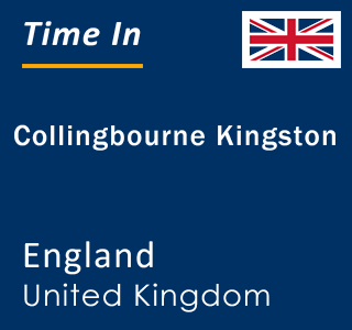 Current local time in Collingbourne Kingston, England, United Kingdom