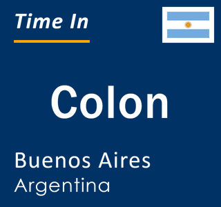 Current local time in Colon, Buenos Aires, Argentina