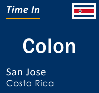 Current local time in Colon, San Jose, Costa Rica