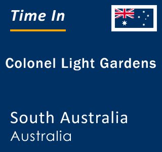 Current local time in Colonel Light Gardens, South Australia, Australia