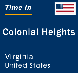 Current local time in Colonial Heights, Virginia, United States