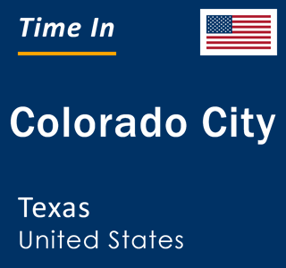 Current local time in Colorado City, Texas, United States