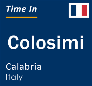 Current local time in Colosimi, Calabria, Italy