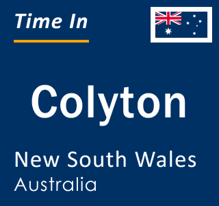 Current local time in Colyton, New South Wales, Australia