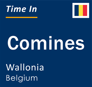 Current local time in Comines, Wallonia, Belgium