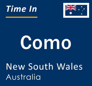 Current local time in Como, New South Wales, Australia
