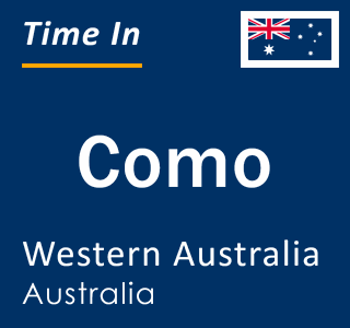 Current local time in Como, Western Australia, Australia
