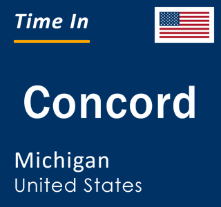 Current local time in Concord, Michigan, United States