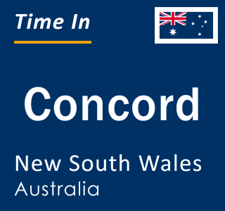 Current local time in Concord, New South Wales, Australia