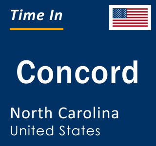 Current time in Concord, North Carolina, United States